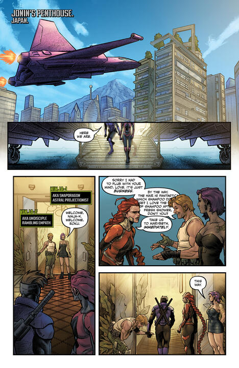 NINJAK VS. ROKU #2 - Script by AJ Ampadu+ Art by Emiliano Correa